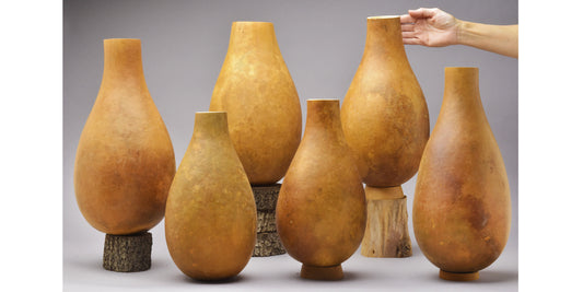 Premium Tapered-Neck Gourd Vases