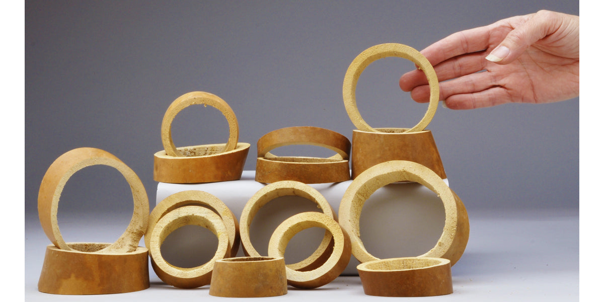 Bag of 15 Gourd Rings Mixed Sizes