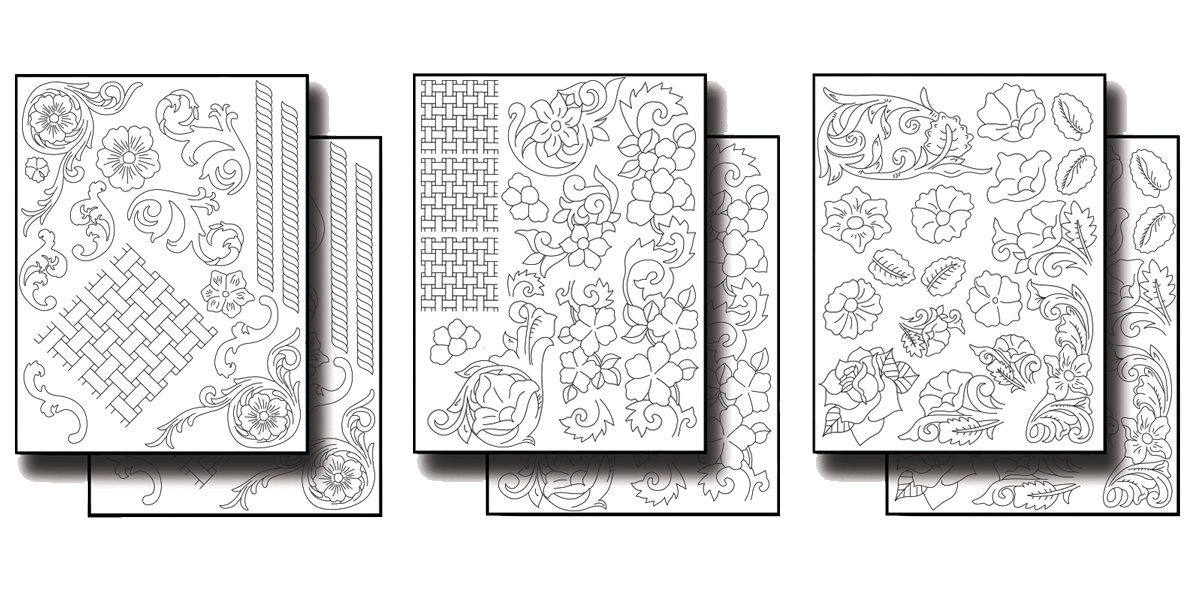 Stick 'n Burn Classic Leather Tooling and Basket Weave Pack - Welburn Gourd Farm stick-n-burn-classic-leather-tooling-and-basket-weave-pack-welburn-gourd-farm