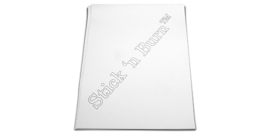 Blank Stick n' Burn Design Transfer Sheets