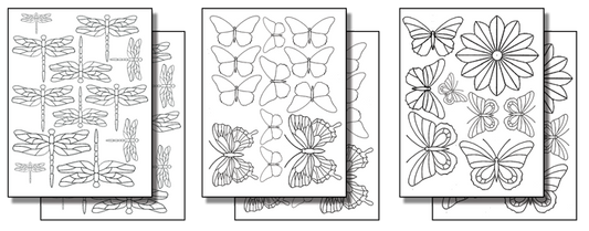 Stick 'n Burn Butterflies and Dragonflies Pack