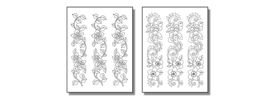 Stick 'n Burn Flower Vines Pack