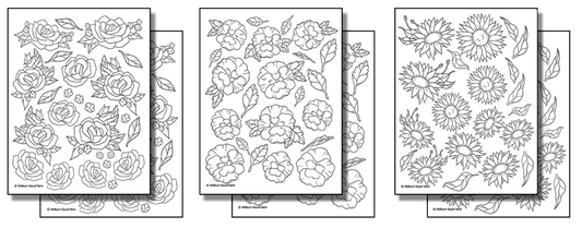 Stick 'n Burn Multiples: Roses, Pansies and Sunflowers Pack
