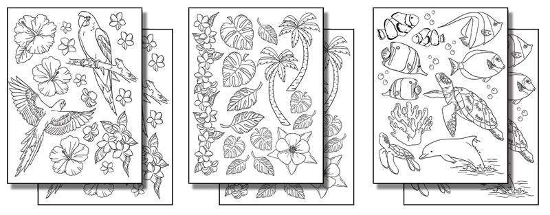 Stick 'n Burn Tropical Designs Pack - Welburn Gourd Farm