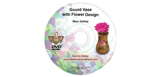 DVD - Gourd Vase With Flower Design