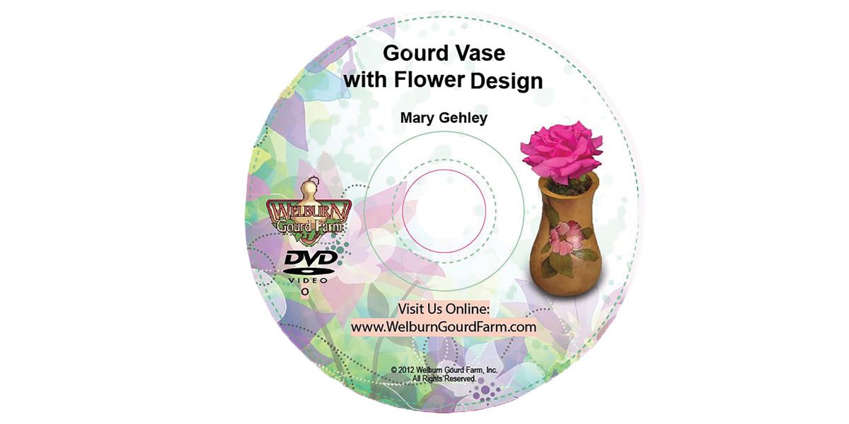 DVD - Gourd Vase With Flower Design